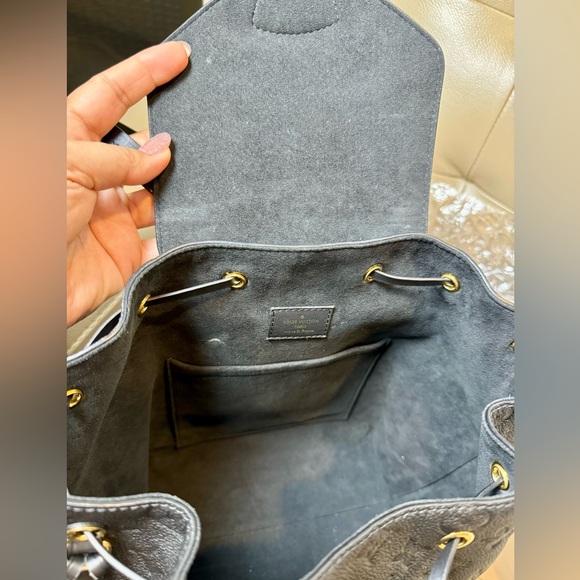 Louis Vuitton empreinte leather Montsouris backpack black - Picture 8 of 10